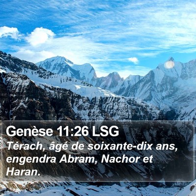 Genèse 11:26 LSG Bible Verse Image