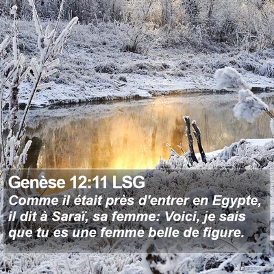 Genèse 12:11 LSG Bible Verse Image