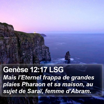 Genèse 12:17 LSG Bible Verse Image