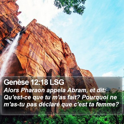 Genèse 12:18 LSG Bible Verse Image