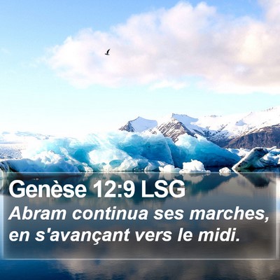 Genèse 12:9 LSG Bible Verse Image