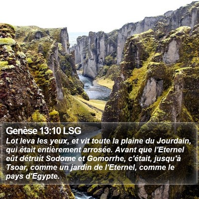 Genèse 13:10 LSG Bible Verse Image