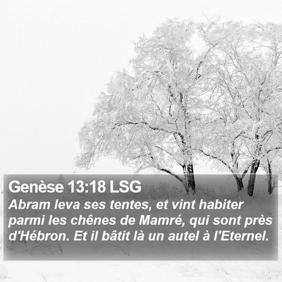 Genèse 13:18 LSG Bible Verse Image