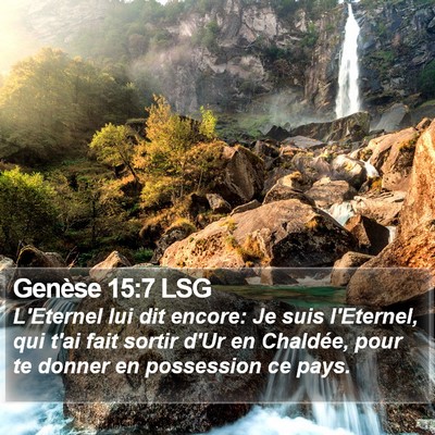 Genèse 15:7 LSG Bible Verse Image