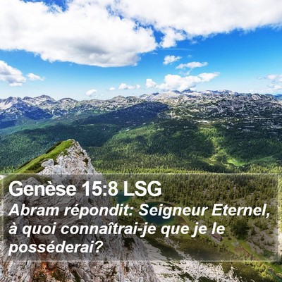 Genèse 15:8 LSG Bible Verse Image