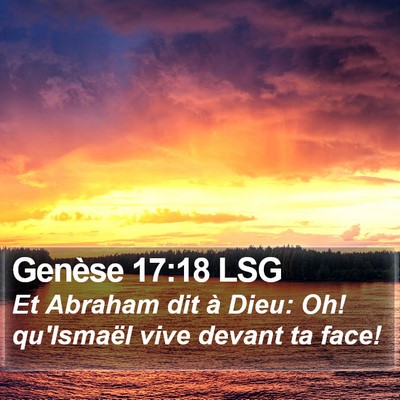 Genèse 17:18 LSG Bible Verse Image