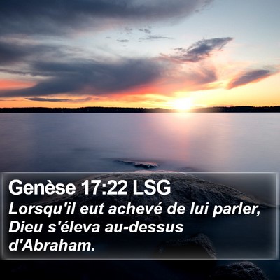 Genèse 17:22 LSG Bible Verse Image