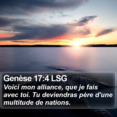 Genèse 17:4 LSG Bible Verse Image