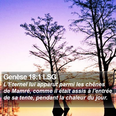 Genèse 18:1 LSG Bible Verse Image
