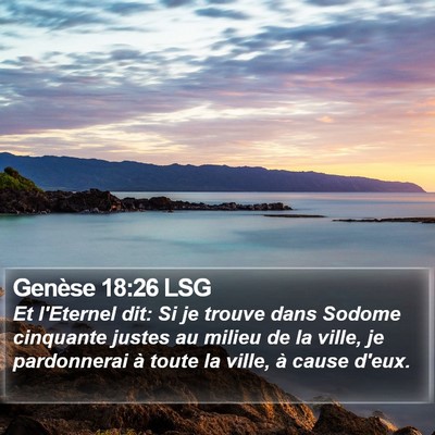 Genèse 18:26 LSG Bible Verse Image