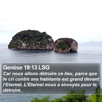 Genèse 19:13 LSG Bible Verse Image