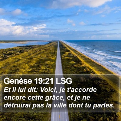 Genèse 19:21 LSG Bible Verse Image