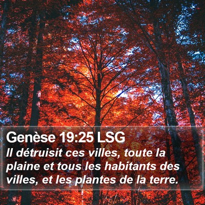 Genèse 19:25 LSG Bible Verse Image