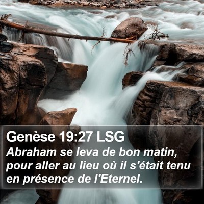 Genèse 19:27 LSG Bible Verse Image
