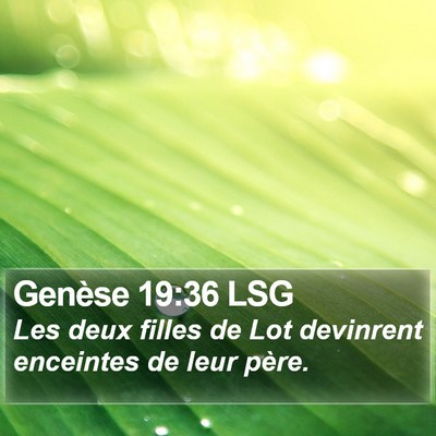 Genèse 19:36 LSG Bible Verse Image