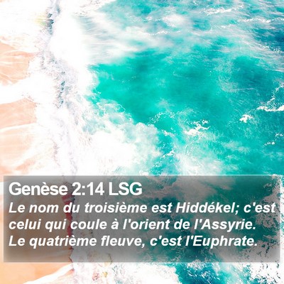 Genèse 2:14 LSG Bible Verse Image