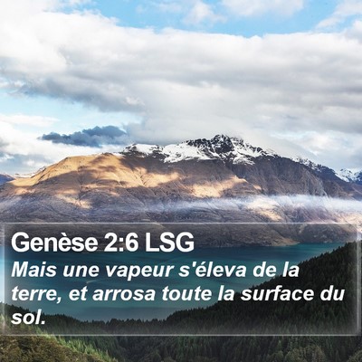 Genèse 2:6 LSG Bible Verse Image
