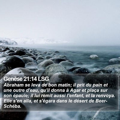 Genèse 21:14 LSG Bible Verse Image