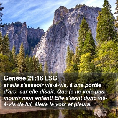 Genèse 21:16 LSG Bible Verse Image