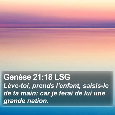 Genèse 21:18 LSG Bible Verse Image