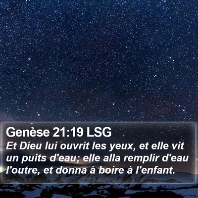 Genèse 21:19 LSG Bible Verse Image