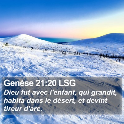 Genèse 21:20 LSG Bible Verse Image