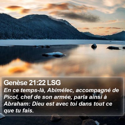 Genèse 21:22 LSG Bible Verse Image