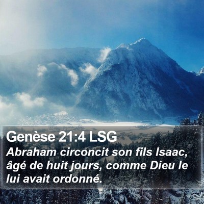 Genèse 21:4 LSG Bible Verse Image