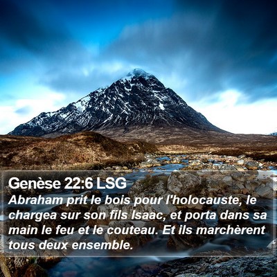 Genèse 22:6 LSG Bible Verse Image