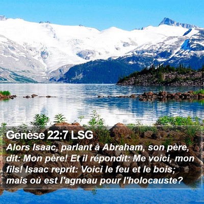 Genèse 22:7 LSG Bible Verse Image