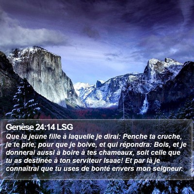 Genèse 24:14 LSG Bible Verse Image