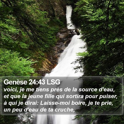 Genèse 24:43 LSG Bible Verse Image