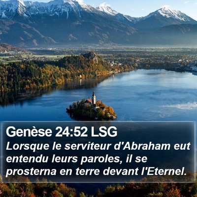 Genèse 24:52 LSG Bible Verse Image