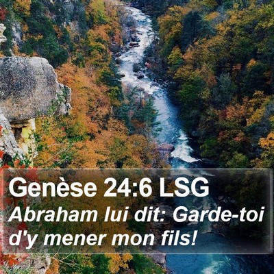 Genèse 24:6 LSG Bible Verse Image