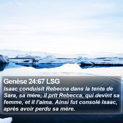 Genèse 24:67 LSG Bible Verse Image