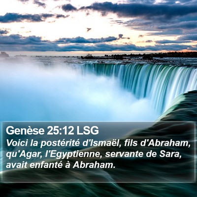 Genèse 25:12 LSG Bible Verse Image
