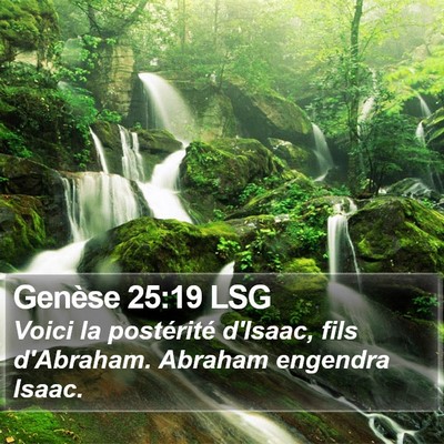 Genèse 25:19 LSG Bible Verse Image
