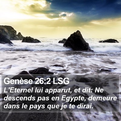 Genèse 26:2 LSG Bible Verse Image