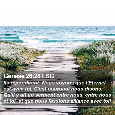 Genèse 26:28 LSG Bible Verse Image