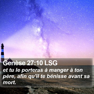 Genèse 27:10 LSG Bible Verse Image