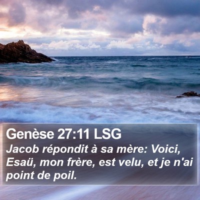 Genèse 27:11 LSG Bible Verse Image
