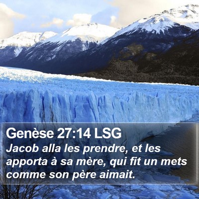 Genèse 27:14 LSG Bible Verse Image