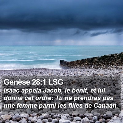 Genèse 28:1 LSG Bible Verse Image