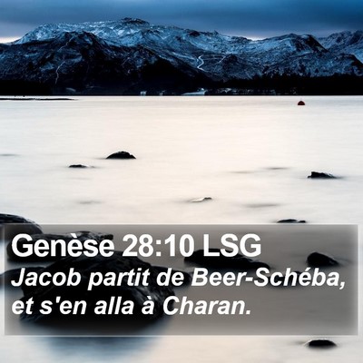 Genèse 28:10 LSG Bible Verse Image