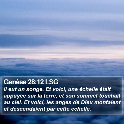 Genèse 28:12 LSG Bible Verse Image