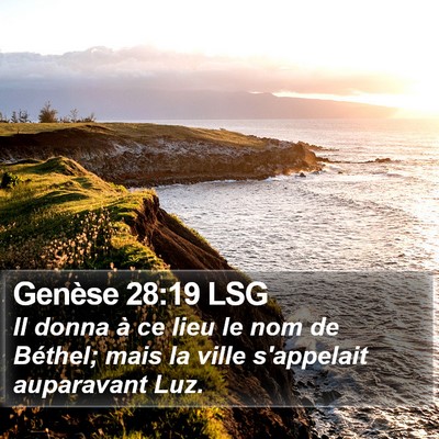 Genèse 28:19 LSG Bible Verse Image