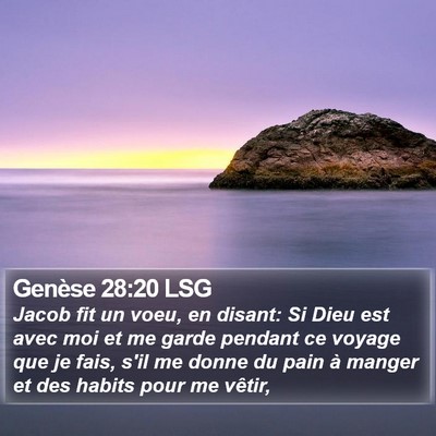 Genèse 28:20 LSG Bible Verse Image