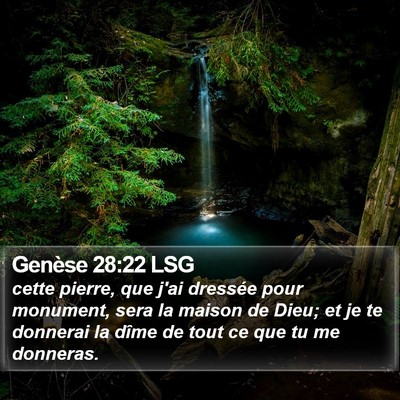 Genèse 28:22 LSG Bible Verse Image