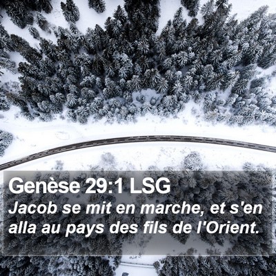 Genèse 29:1 LSG Bible Verse Image