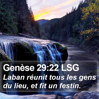 Genèse 29:22 LSG Bible Verse Image